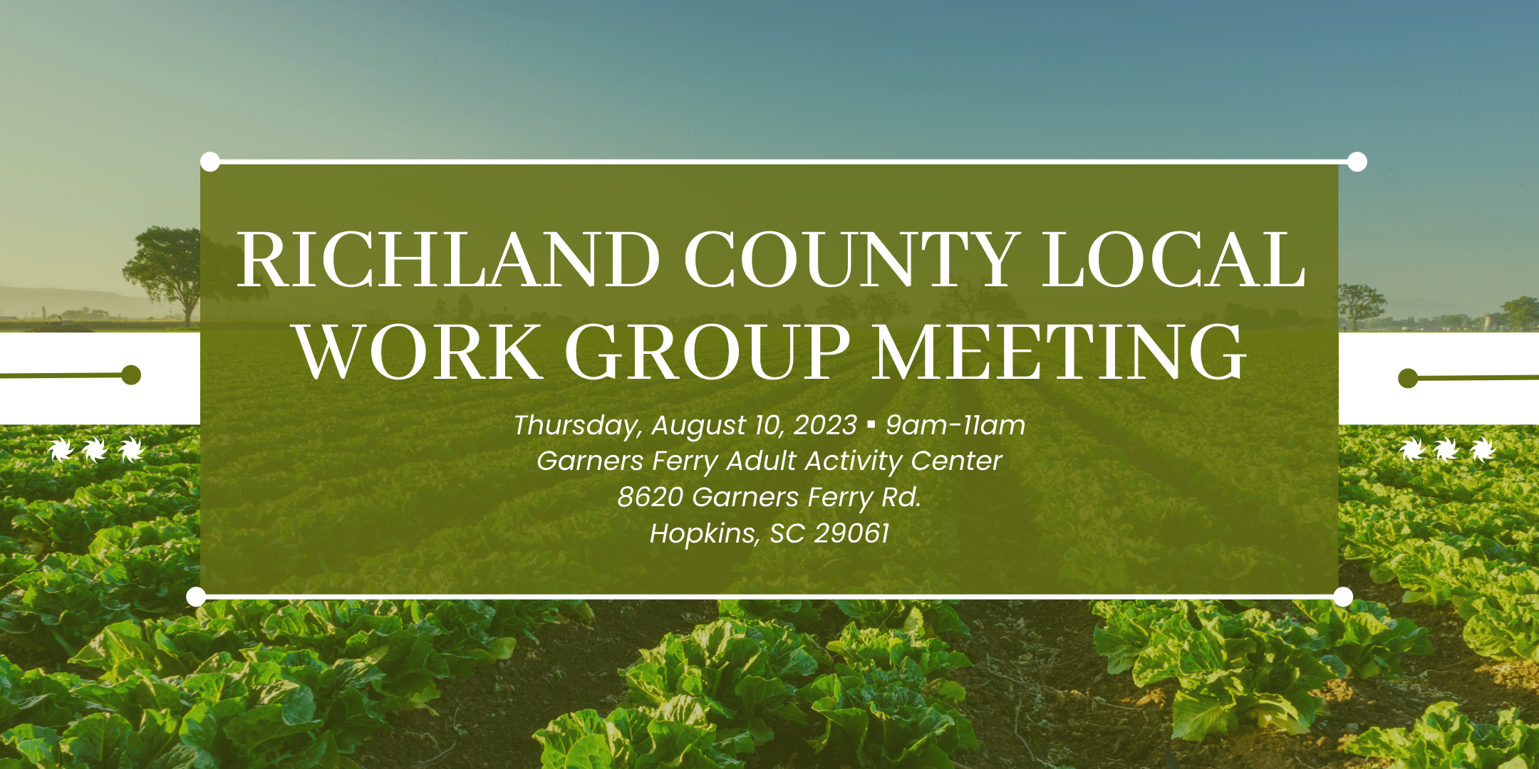 Richland County Local Work Group Meeting Header