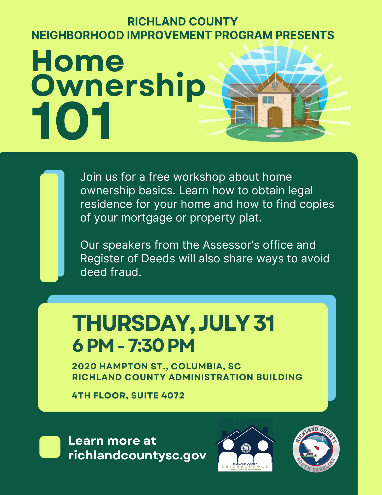Homeownership 101 - July 31, 2025 Homeownership 101 - July 31, 2025