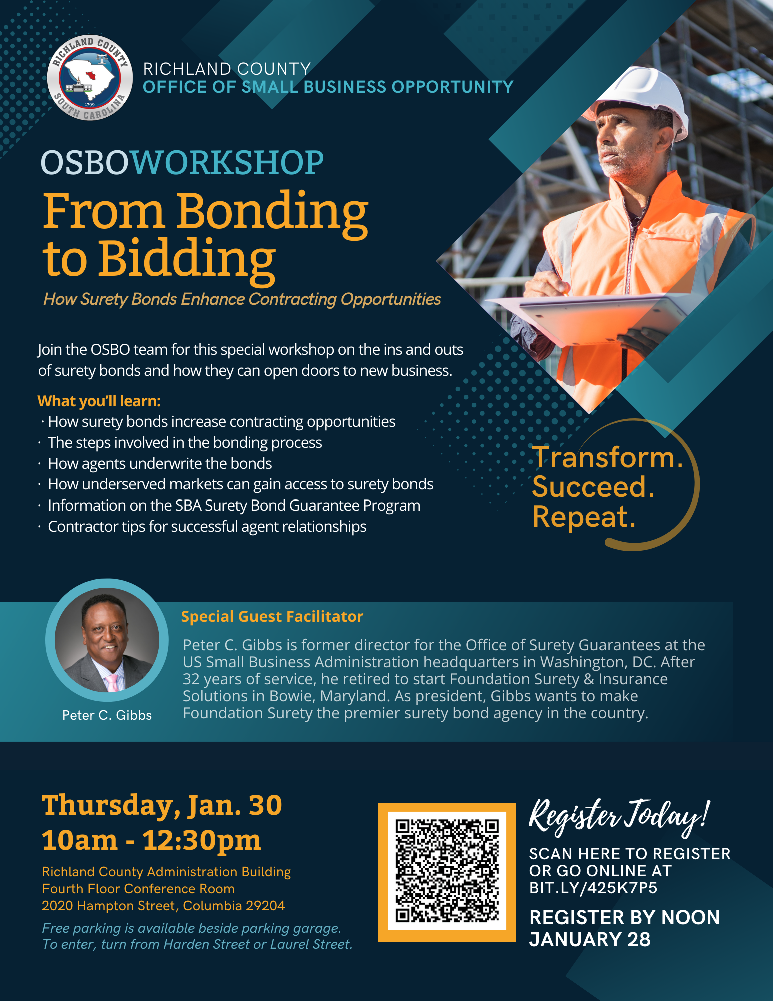 OSBO Workshop: From Bonding to Bidding, 1/30/25