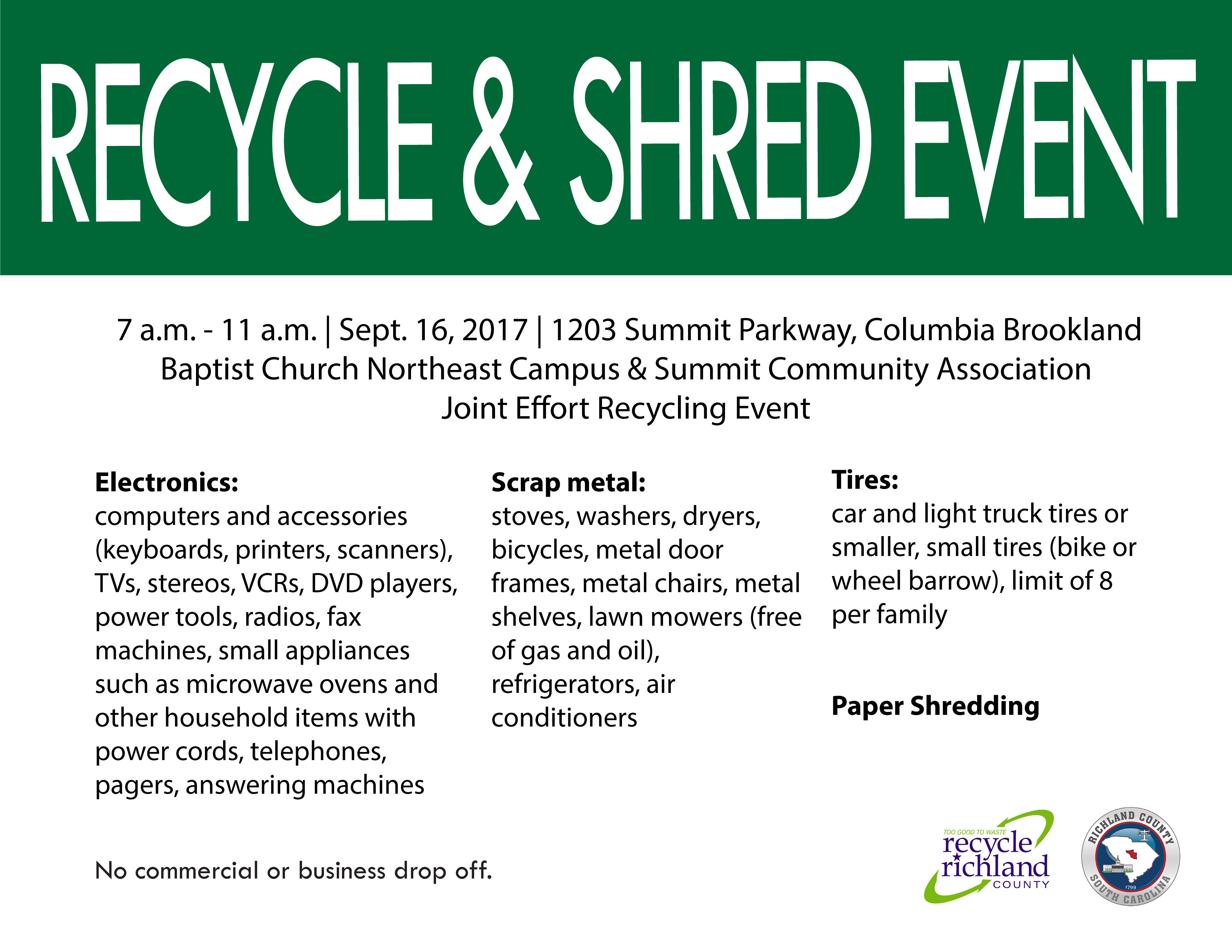 Shred & Recycle Event